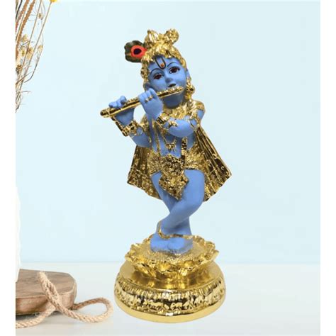 Krishna & Radha Krishna Idols – Gold & Silver Plated Murtis for Puja ...