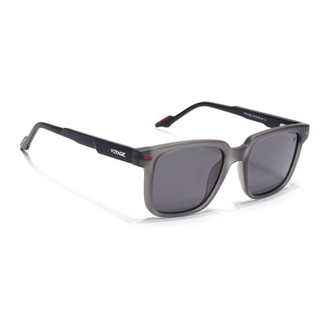 Matira | Grey Square Polarized Sunglasses | PMG7416