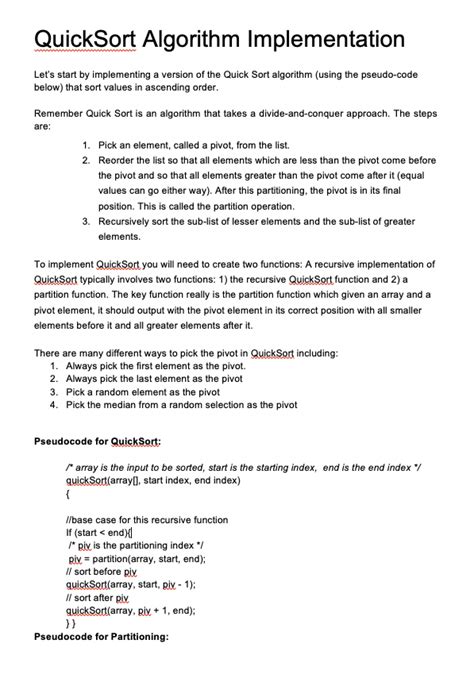 Image result for Quicksort Implementation