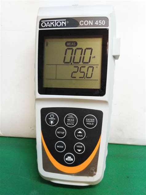 10483 OAKTON WATERPROOF PH METER CON 450 - J316Gallery