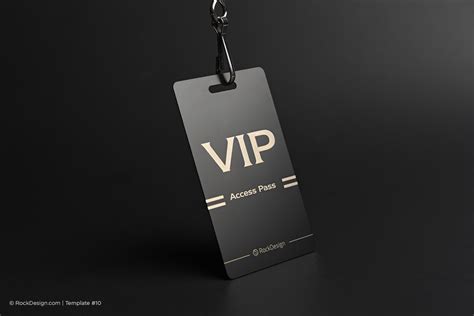 Access pass metal tag business card - VIP | RockDesign Luxury Business ...