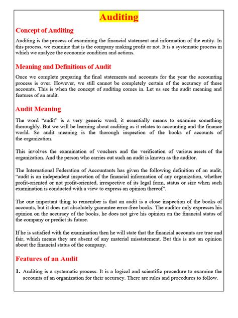 Image result for Review Notes Audit