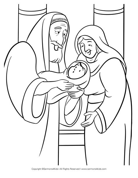 Simeon meets baby jesus a sketch of faith easy bible crafts for kids ...