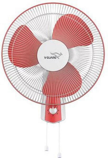 V-Guard Finesta STD Plus 3 Blade Wall Fan (White Red) 2020 400 mm 3 ...