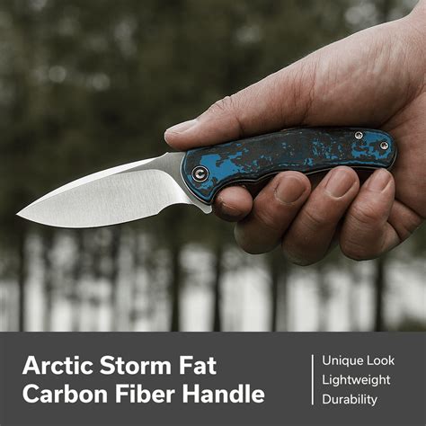 CIVIVI Mini Praxis Flipper Knife FatCarbon Fiber Handle (2.98" CPM S35