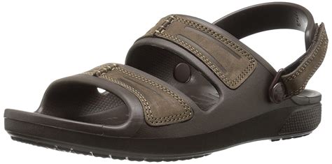 crocs Men's Yukon Mesa M Flat Sandal, Espresso/Espresso, 10 M US ...