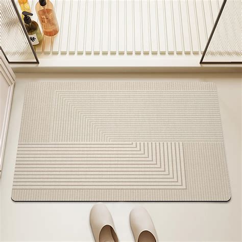 Buy House of Quirk Bath Mat Rug, Rubber Non-Slip Quick Dry Absorbent ...