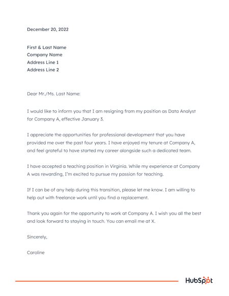 How to Write a Respectable Resignation Letter [+ Samples & Templates ...