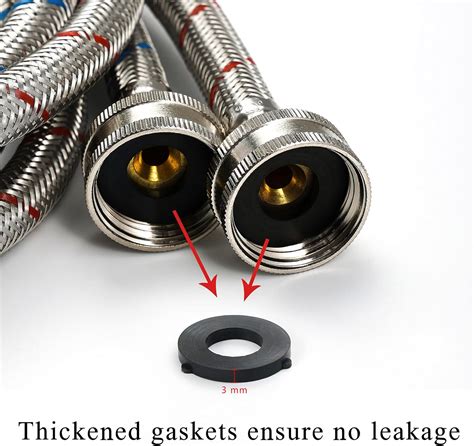 Vataler Premium Stainless Steel Washing Machine Hoses with India | Ubuy