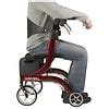 HurryCane HurryRoll Rollator Rolling Walker Red | Walgreens