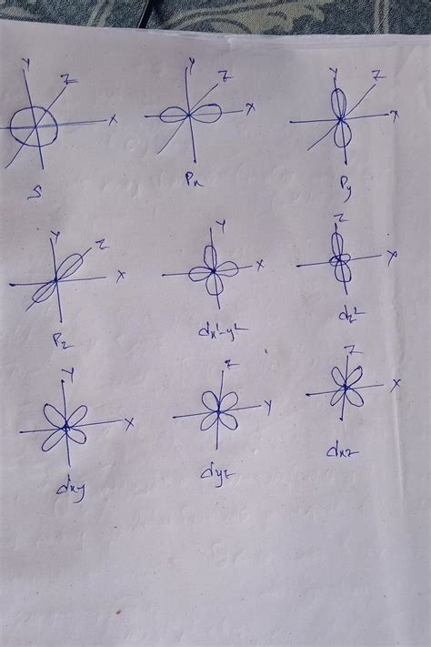 draw the shapes of s p and D orbitals - Brainly.in