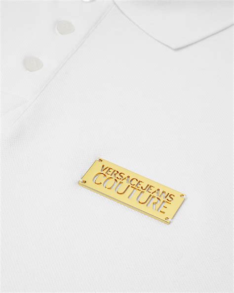 Logo Slim-Fit Polo Shirt | VERSACE AU
