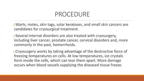 Cryosurgery | PPTX