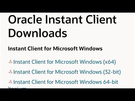 Oracle Instant Client Installation 的图像结果