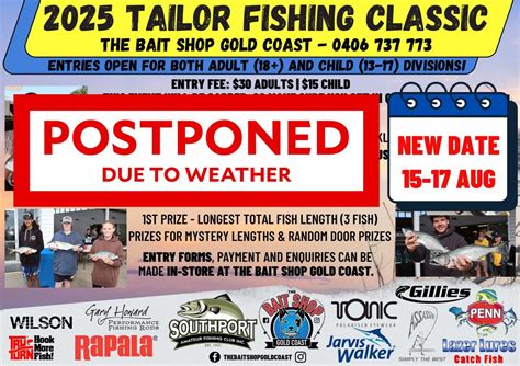 2025 Tailor Fishing Classic | POSTPONED TO NEW DATE!, The Bait Shop ...