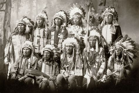 Little Wound, Black Bear, Heart, American Horse and other Sioux chiefs ...