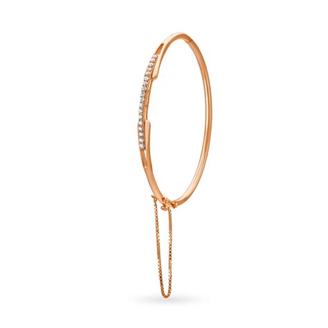 Single Line Sleek Diamond Bangle