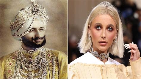 Emma Chamberlain wears Indian King's lost diamond necklace in Met Gala ...