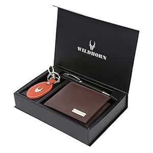 Buy WildHorn Leather Men's Brown Wallet Combo at Amazon.in