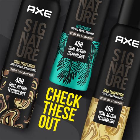 Axe Signature Intense Strong Woody Fragrance Body Deodorant for Men ...
