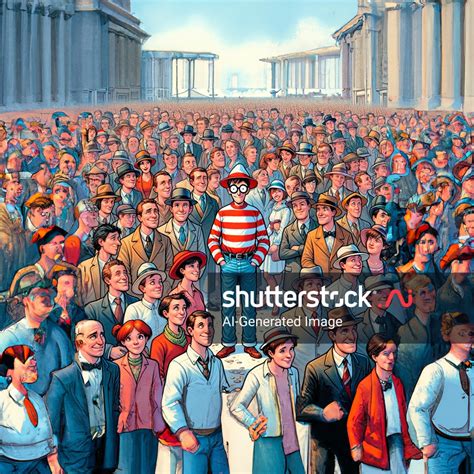 Wheres Waldo Animated Character Disney Pixar AI-generated image 2398408485 | Shutterstock