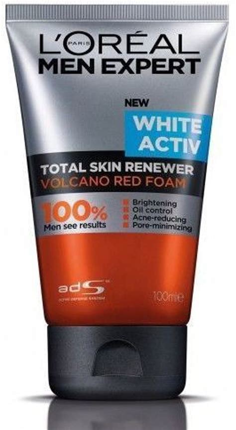 L'Oreal Paris Men Expert White Activ Volcano Red Foam Face Wash - Price ...
