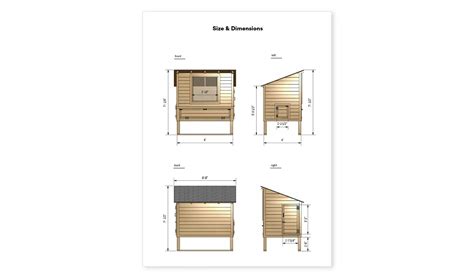 4x6 Small Chicken Coop Plans For 6 Chickens - Easy Coops™