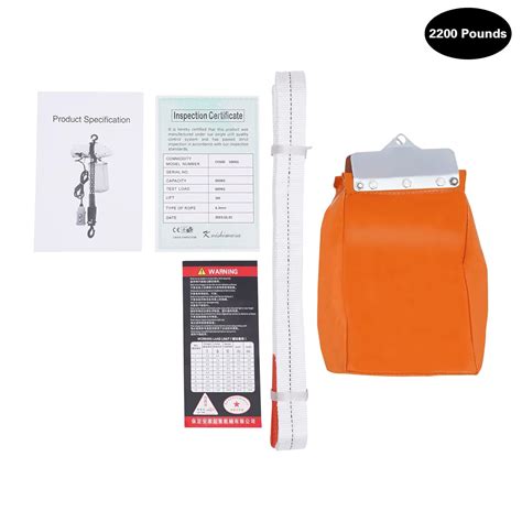 FireLeaves 1 Ton Electric Chain Hoist, 22000lbs Load Capacity India | Ubuy