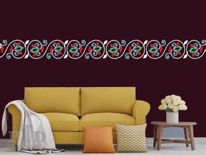 PTD imposing Border wall painting stencils for home decoration ...