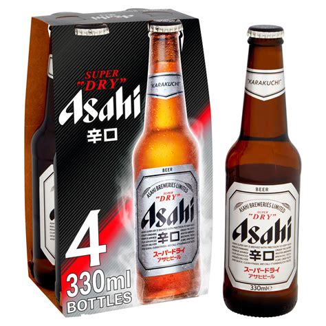 Asahi Super Dry Beer 4 x 330ml | Beer | Iceland Foods