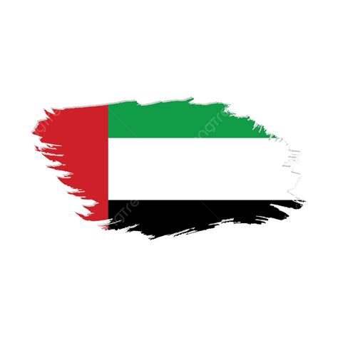 United Arab Emirates National Flag Vector With Transparent, United Arab ...