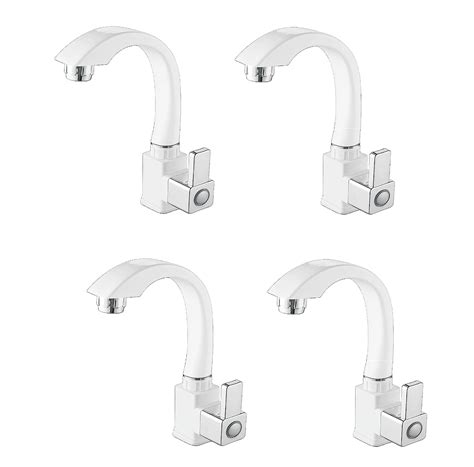 SanituF CM-1212 Swan Neck PTMT Tap | Croma Series Bathroom Fixtures ...