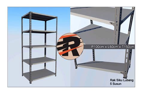 RAK BESI SIKU LUBANG LEBAR 60 cm | RAJA RAK | RAK MINIMARKET TOKO ...