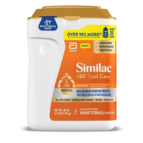 Similac 360 Total Care Milk Based Powder Infant Formula - 1.13kg (40oz ...