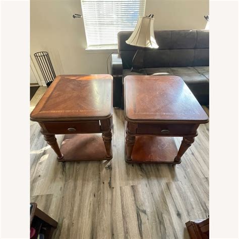 Raymour & Flanigan Large End Tables 2 - AptDeco