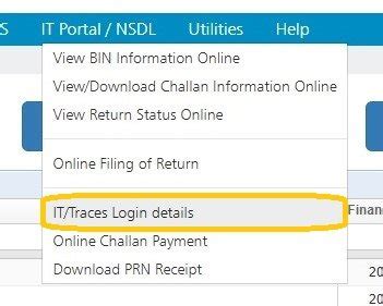 IT/Traces Login Details - TDSMAN Online Ver. 1.1 - User Manual