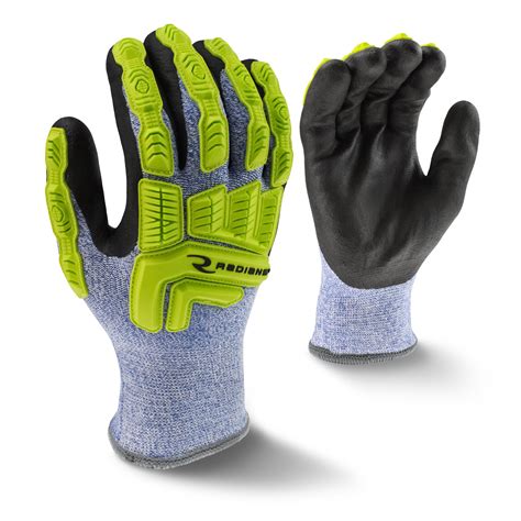 Radians RWG604 Cut Level A4 Cold Weather Work Gloves - Hi-Viz TPR ...