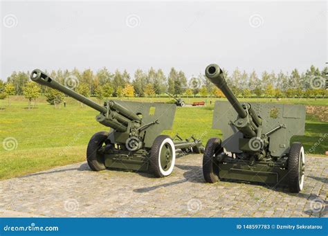 Antitank 75 Mm Gun Of The Second World War Editorial Photo ...