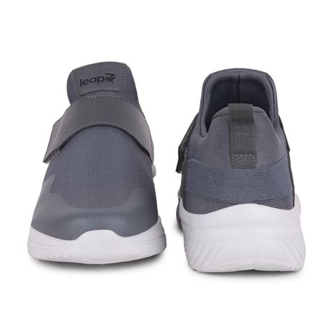 Buy Leap7x By Liberty Mens FLATRON-1E Dark Grey Sports Non Lacing Shoes ...