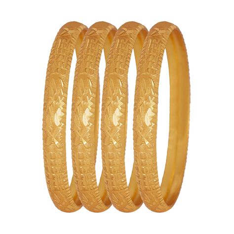 Shining Diva Fashion Set of 4 Latest Traditional Design One Gram Gold ...