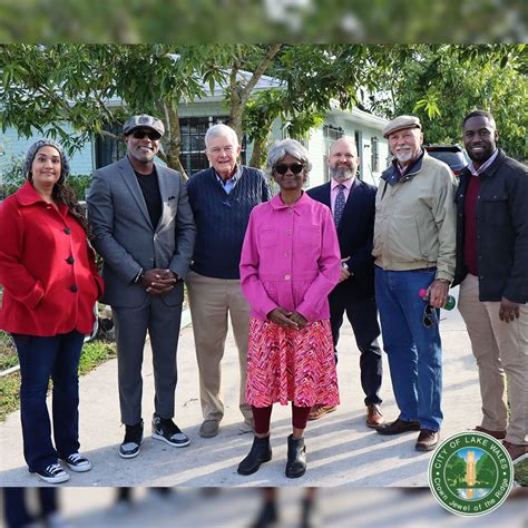 Our City Commissioners and staff celebrated the new home improvements made to Ms. Myrtle Newman ...