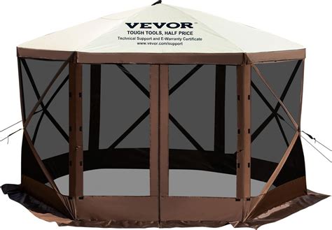 Amazon.com : VEVOR Pop Up Gazebo Screen Tent, Pop-Up Instant Gazebo ...