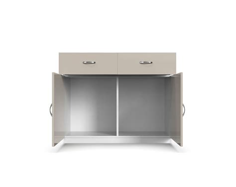 Luna Storage Cabinet - UV Glossy Pebble Beach and Frosty White | Neehv ...