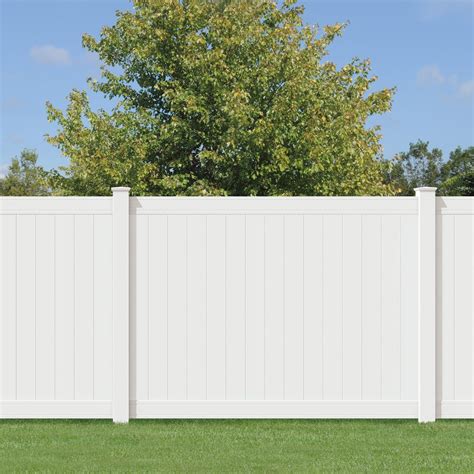 Pro Series 6 ft. x 8 ft. Lakewood White Vinyl Privacy Fence Panel ...