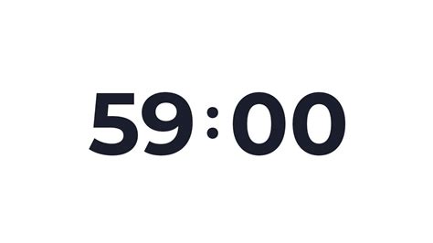 59 MINUTE - TIMER & ALARM - 1080p - COUNTDOWN