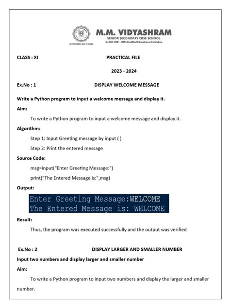 Image result for Practical File Question Computer Science Class 11th 2021 22