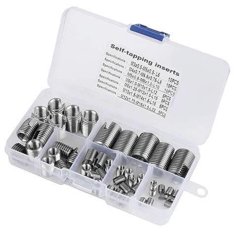 50Pcs Quick Thread Insert, Stainless Steel Inner Thread Self Tapping ...