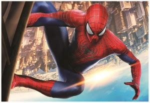 Spiderman On Building Super Hero Wall Poster A4 Size Photographic Paper ...