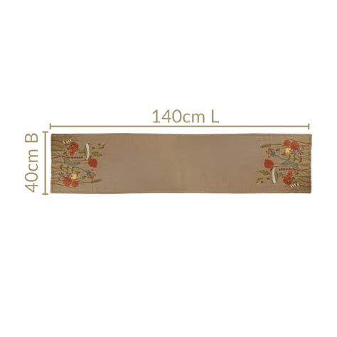 Lush Floral Embroidery Dining Table Runner Online - Premium Table ...