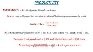 Productivity Calculation Examples 的图像结果